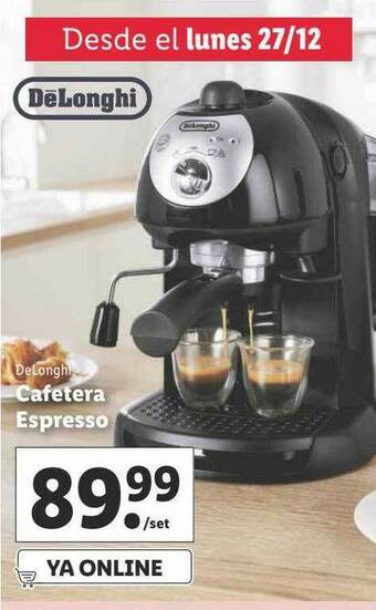 Lidl Delonghi Cafetera Espresso oferta