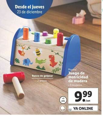 Lidl Playtive Juego De Motricidad De Madera oferta