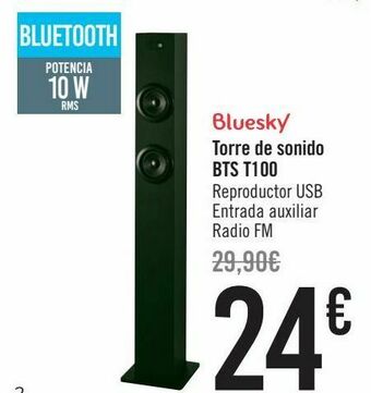 Carrefour Bluesky torre de sonido bts t100 oferta