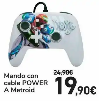 Carrefour Mando con cable power a metroid oferta