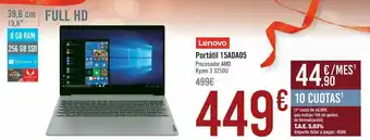 Carrefour Portátil 15ada05 lenovo oferta