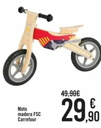 Carrefour Moto madera fsc carrefour oferta