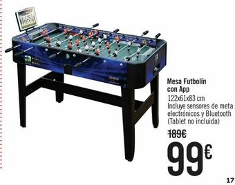 Carrefour Mesa futbolín con app oferta