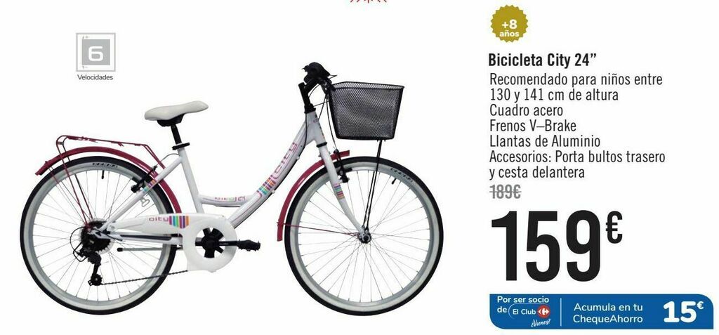 Bicicleta discount city carrefour