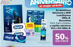 Carrefour ORAL-B En dentifricos Advanced y 3DW Luxe/Express Recambios oferta