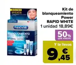 Carrefour RAPID WHITE Kit de blanqueamiento Power oferta