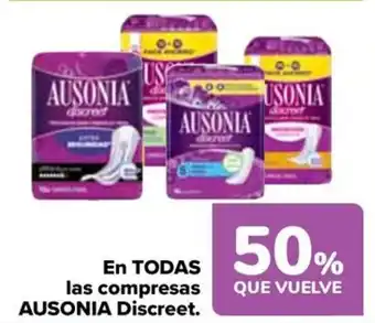 Carrefour AUSONIA Discreet En todas las compresas oferta