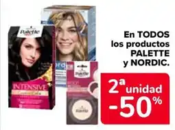 Carrefour PALETTE y NORDIC En todos los productos oferta
