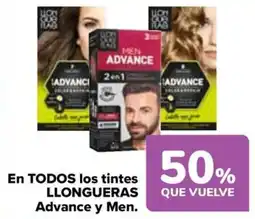 Carrefour LLONGUERAS En todos los tintes advance y men. oferta