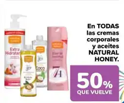Carrefour NATURAL HONEY En todas las cremas corporales y aceites oferta