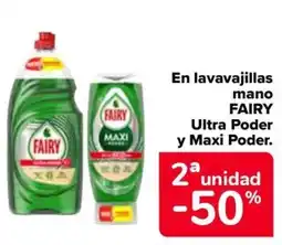 Carrefour FAIRY En lavavajillas mano Ultra Poder y Maxi Poder. oferta