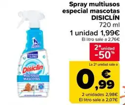 Carrefour DISICLÍN Spray multiusos especial mascotas oferta
