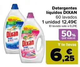 Carrefour DIXAN Detergentes líquidos oferta