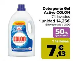 Carrefour COLON Detergente Gel Activo oferta