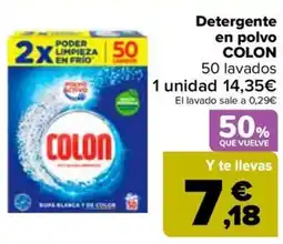 Carrefour COLON Detergente en polvo oferta