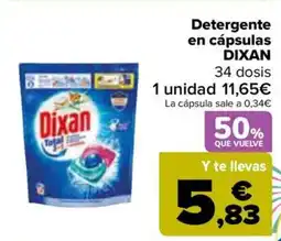Carrefour DIXAN Detergente en cápsulas oferta
