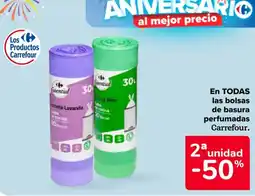 Carrefour En todas las bolsas aroma lavanda de basura perfumadas carrefour. oferta