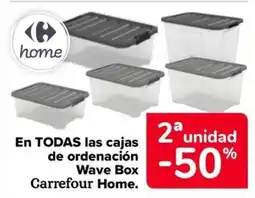 Carrefour En todas las cajas de ordenación wave box carrefour home. oferta