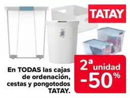 Carrefour TATAY En todas las cajas de ordenación, cestas y pongotodos oferta