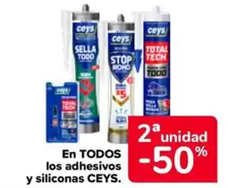 Carrefour CEYS En todos los adhesivos y siliconas oferta