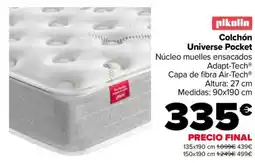 Carrefour PIKOLIN Colchón Universe Pocket oferta