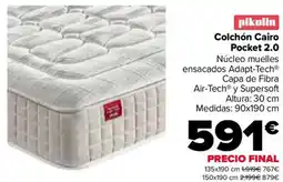 Carrefour PIKOLIN Colchón Cairo Pocket 2.0 oferta