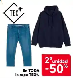 Carrefour TEX+ En toda la ropa oferta