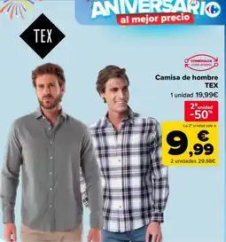 Carrefour TEX Camisa de hombre oferta