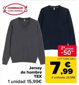 Carrefour TEX Jersey de hombre oferta