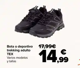 Carrefour TEX Bota o deportivo trekking adulto oferta