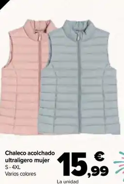 Carrefour Chaleco acolchado ultraligero mujer oferta