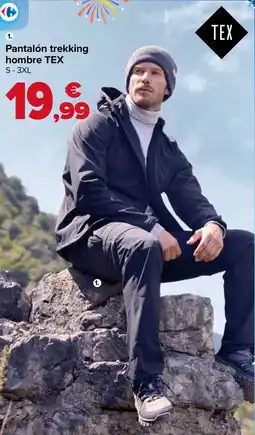 Carrefour TEX Pantalón trekking hombre oferta