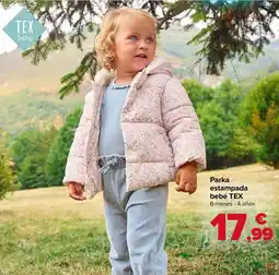 Carrefour TEX Parka estampada bebé oferta