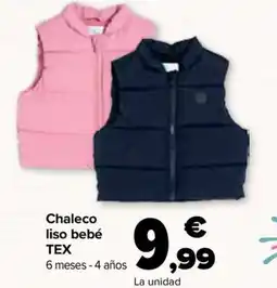 Carrefour TEX Chaleco liso bebé oferta