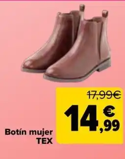 Carrefour TEX El par Botín mujer oferta
