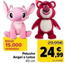 Carrefour Peluche Angel o Lotso 40 cm oferta