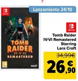 Carrefour NINTENDO SWITCH Tomb Raider IV-VI Remastered Starring Lara Croft oferta