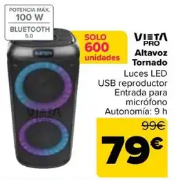Carrefour VIETɅ PRO Altavoz Tornado oferta