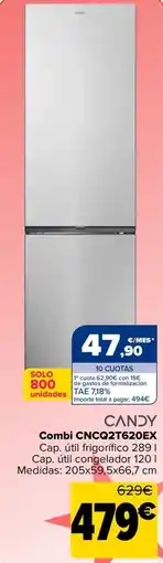 Carrefour CANDY Combi CNCQ2T620EX oferta