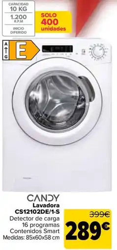 Carrefour CANDY Lavadora CS12102DE/1-S oferta