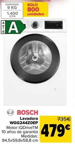 Carrefour BOSCH Lavadora WGG244ZOEP oferta