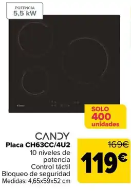 Carrefour CANDY Placa CH63CC/4U2 oferta