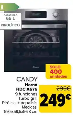Carrefour CANDY Horno FIDC X676 oferta
