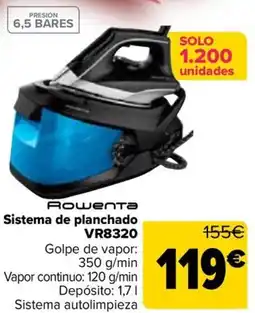 Carrefour ROWENTA Sistema de planchado VR8320 oferta