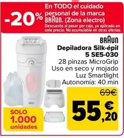 Carrefour BRAUN Depiladora Silk-épil 5 SE5-030 oferta