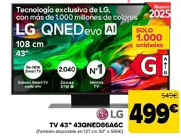 Carrefour LG TV 43" 43QNED86A6C oferta