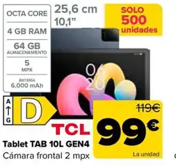 Carrefour TCL Tablet TAB 10L GEN4 oferta