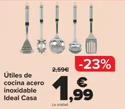 Carrefour Útiles de cocina acero inoxidable Ideal Casa oferta