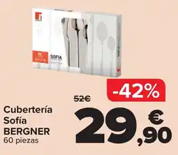 Carrefour BERGNER Cubertería Sofía oferta