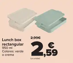 Carrefour Lunch box rectangular oferta